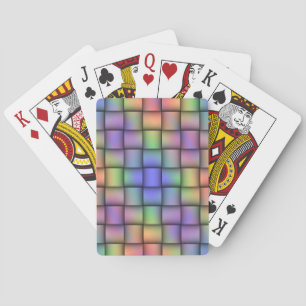 Elegant Rainbow Coloured Card - Horizontal Weave