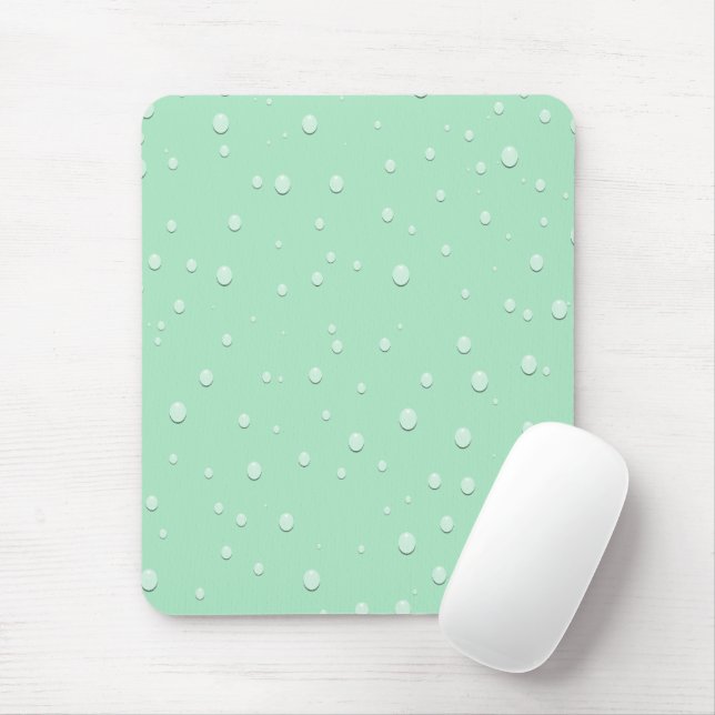 Elegant Raindrop Design Mouse Pad (With Mouse)