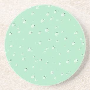 Elegant Raindrop Design Sandstone Coaster