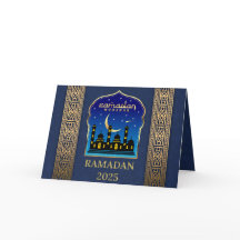 Elegant Ramadan Kareem 2025 Greeting Card