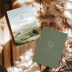 Elegant Ranch Wedding Save The Date
