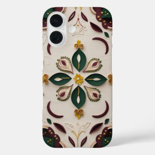 Elegant Rangoli & Kolam Floral iPhone Case