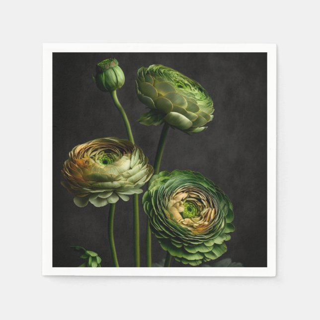 Elegant Ranunculus. Napkin (Front)