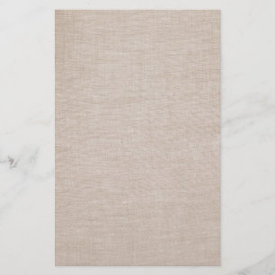 Elegant Raw Linen Minimalistic Stationery