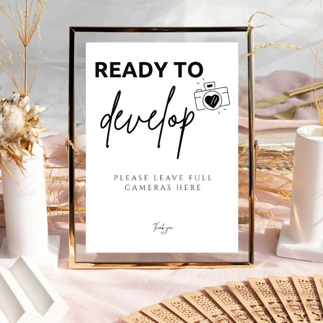 Elegant Ready To Develop Disposable Camera Wedding Poster (Creator Uploaded)