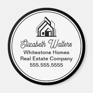Elegant Real Estate Company Customized Realtor Magnet