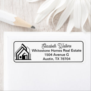 Elegant Real Estate Company House Return Address Label