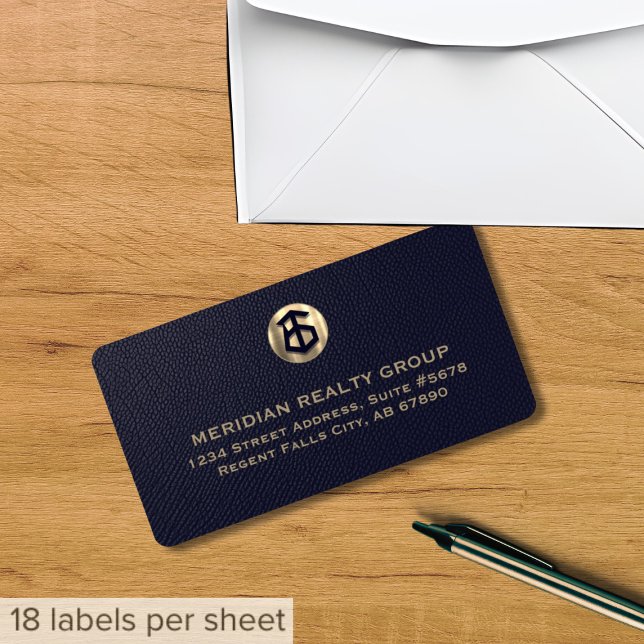 Elegant Real Estate Logo Address Labels (Creator Uploaded)