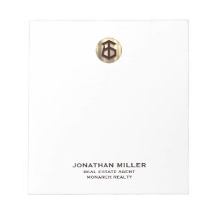 Elegant Real Estate Logo Notepad