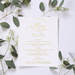 Elegant Real Foil Pressed Wedding Menu Cards<br><div class="desc">Celebrate in style with these elegant real foil pressed menu cards. The wording is easy to personalise and your dinner guests will be thrilled when they receive these super stylish menus.</div>