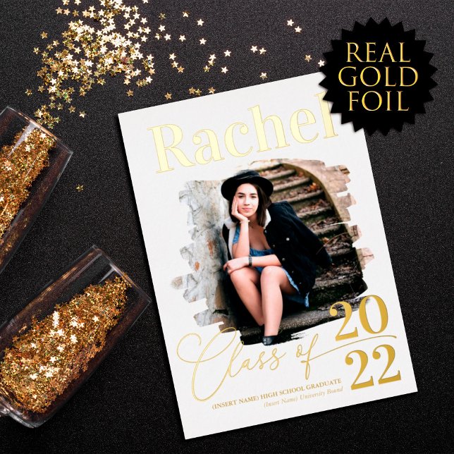 Elegant Real Gold Typography Class of Graduation (Creator Uploaded)