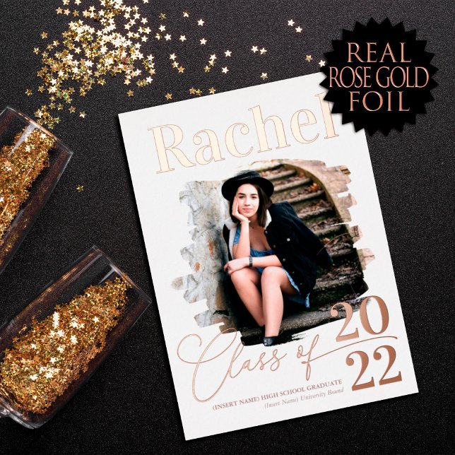 Elegant Real Rose Gold Class of Graduation (Creator Uploaded)