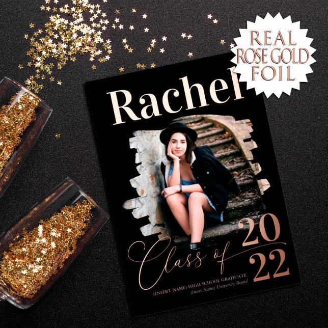 Elegant Real Rose Gold Class of Graduation (Creator Uploaded)