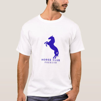 Elegant Rearing Horse Logo T-Shirt