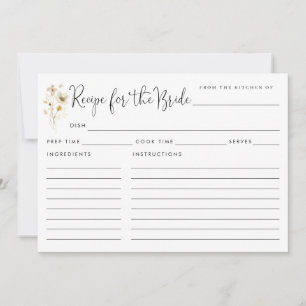 Elegant Recipe for the Bride Wildflowers Floral