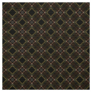 Elegant Red and Brown Tile Upholstery Fabric - Geo