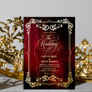 Elegant Red and Gold Ornate Wedding