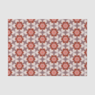 Elegant Red and Grey Modern Geometric Pattern Tissue Paper