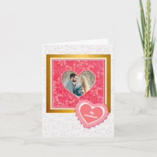Elegant Red and Pink Floral Hearts Valentine's Day Invitation