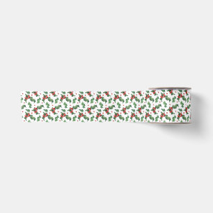 Elegant red berry Christmas Satin Ribbon