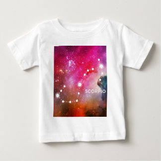 ELEGANT RED BLUE WATERCOLOR UNIVERSE - SCORPIO BABY T-Shirt