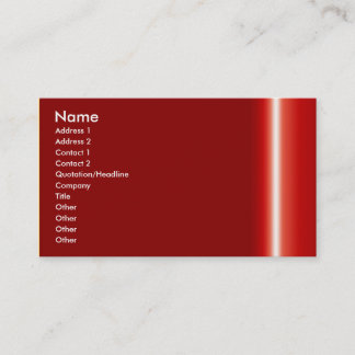 elegant red business card