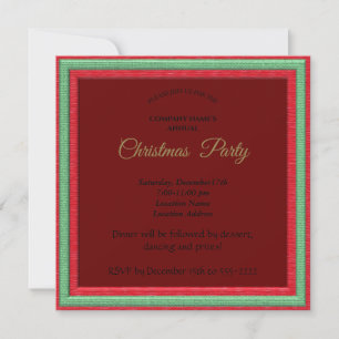 Elegant red Christmas frame