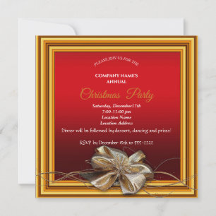Elegant red Christmas frame with fat