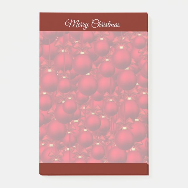 Elegant Red Christmas Notes (Front)