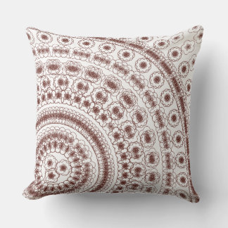  Elegant Red Floral Mandala Pattern Cushion