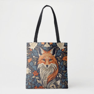 Elegant Red Fox Face Woodland Wildlife Tote Bag