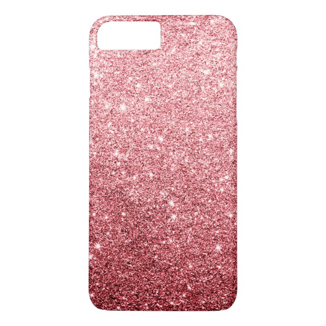 Elegant Red Glitter Luxury Case-Mate iPhone Case (Back)