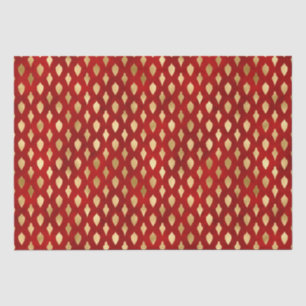 Elegant red gold foil cute Christmas ornaments Tissue Paper