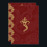 Elegant Red & Gold Vinayaka Wedding Design Invitation<br><div class="desc">A stylish, elegant, chic, and modern rendition of a traditional Hindu Vinayaka (Ganesh/Ganesha) design for making your special celebration even more memorable. This beautiful red and gold design is an integral part of an entire collection of high-quality products and accessories that will complete your theme. Be sure to contact me...</div>