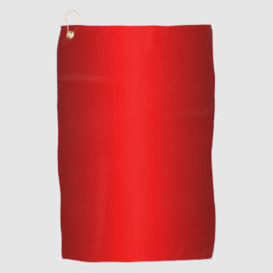 Elegant Red Gradient Golf Towel