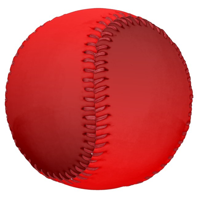 Elegant Red Gradient   Softball (Angled)
