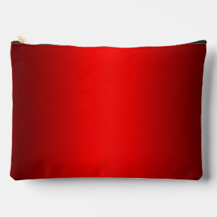 Elegant Red Gradient to Black Accessory Pouch
