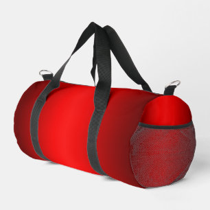 Elegant Red Gradient to Black Duffle Bag