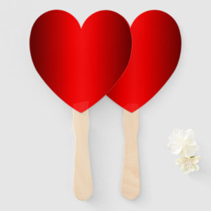 Elegant Red Gradient to Black Hand Fan