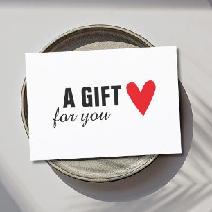 Elegant Red Heart Beauty Gift Certificate