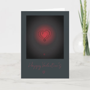 Elegant Red Heart Valentine’s Day Card