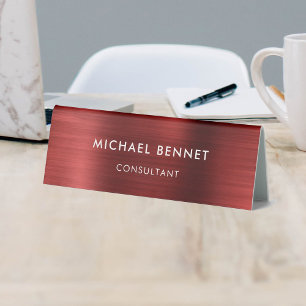 Elegant Red Metallic Professional Business