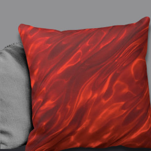 Elegant Red Modern Abstract Design Cushion