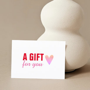 Elegant Red Pink Heart Beauty Gift Certificate