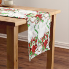 Elegant Red Poinsettia Candy Canes and Snowflakes