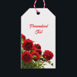 Elegant Red Rose Bouquet Monogram Gift Tags<br><div class="desc">Add a touch of elegance to your gifts with these personalised gift tags featuring a stunning rose bouquet design. Perfect for weddings, anniversaries, or any special occasion, these tags combine timeless floral charm with customisation to make your presents truly unforgettable. They provide a stylish and thoughtful way to show your...</div>
