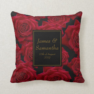 Elegant Red Rose - Cushion
