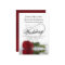 Elegant Red Rose Fancy Script QR Code Wedding