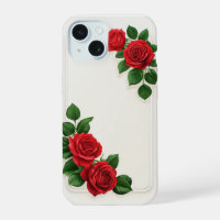 Elegant Red Rose Floral Frame