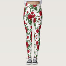 Elegant Red Rose Seamless Floral Pattern